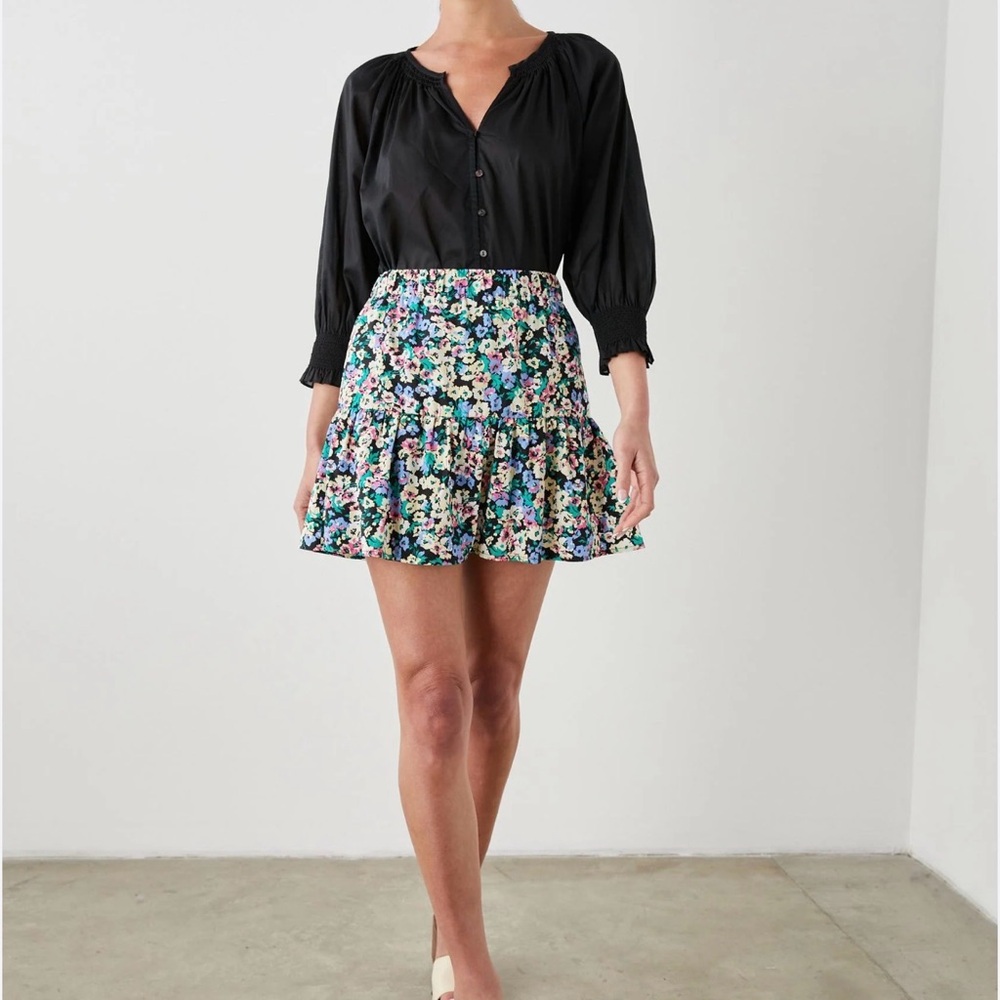 Rails Levy Wildflower Meadow Ruffle‎ Floral Ditsy Skirt Size Medium